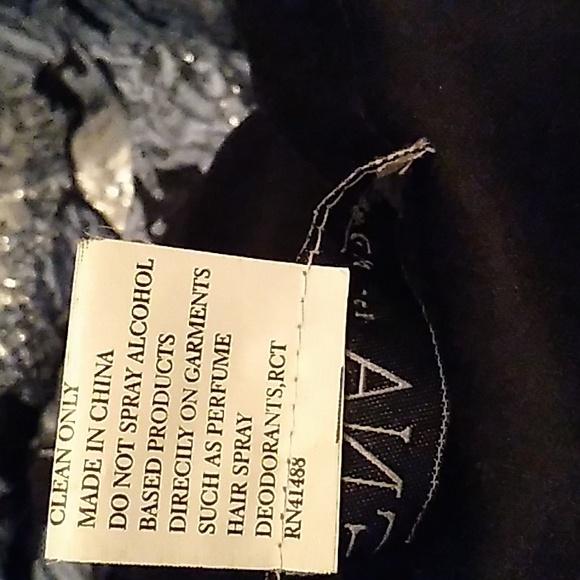 MacDuggal Formal Dress: Size: 4 Color: IceBlue, Black and L Silver Condition:New - Picture 14 of 16